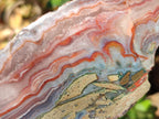 Polished One Side Red Shashe River Agate Slices x 6 From Shashe River, Zimbabwe - Toprock Gemstones and Minerals 