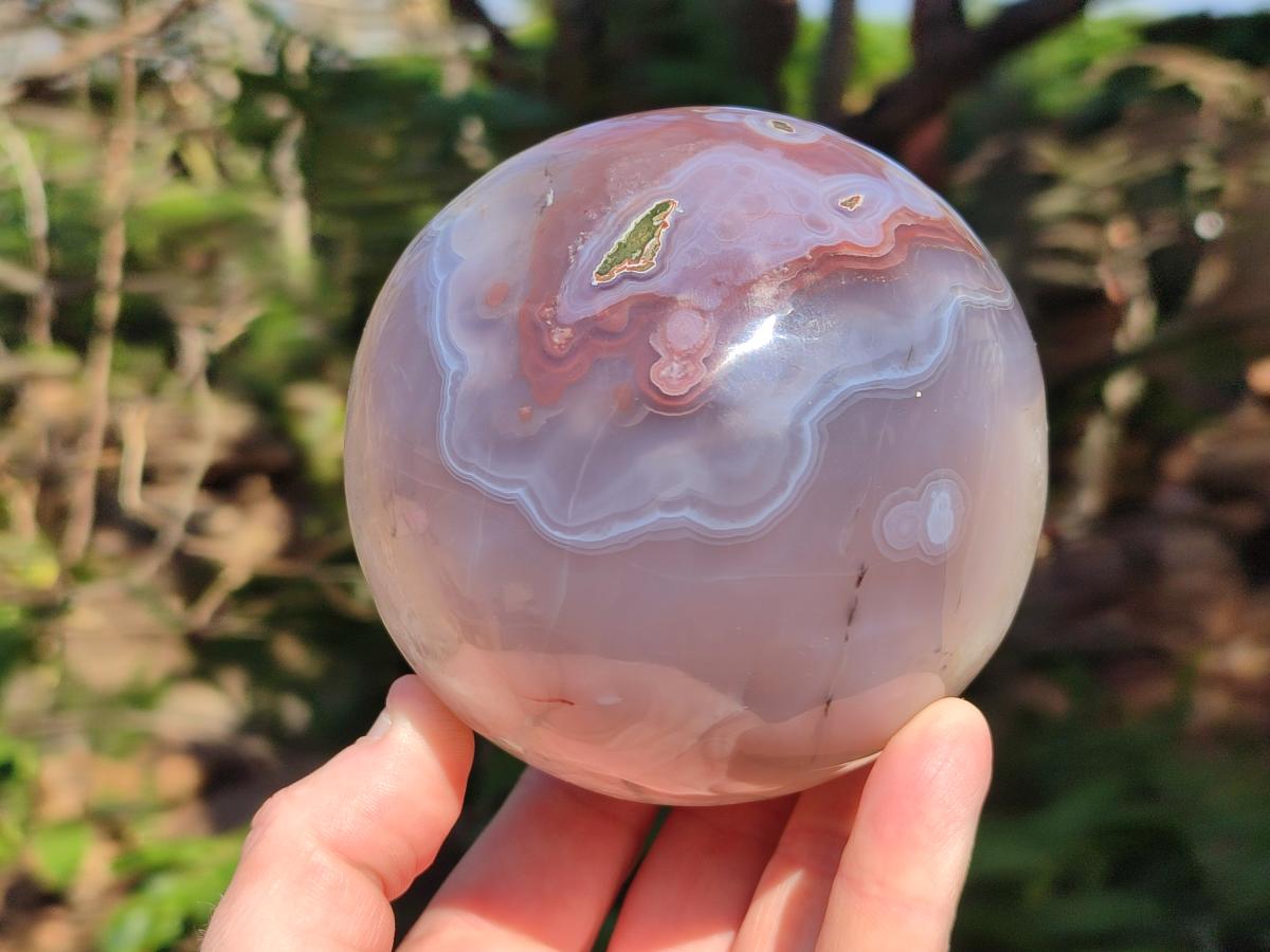 Polished Red Shashe River Agate Spheres x 2 From Shashe River, Zimbabwe - Toprock Gemstones and Minerals 