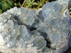 Natural Blue Celestite Specimens x 2 From Sakoany, Madagascar - Toprock Gemstones and Minerals 