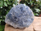Natural Blue Celestite Specimens x 2 From Sakoany, Madagascar - Toprock Gemstones and Minerals 