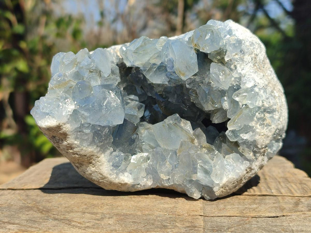 Natural Blue Celestite Specimens x 2 From Sakoany, Madagascar - Toprock Gemstones and Minerals 