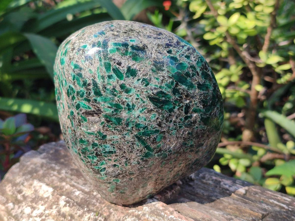 Polished Large Emerald Mica 'Mutokolite' Standing Display Piece x 1 From Mutoko, Zimbabwe - Toprock Gemstones and Minerals 