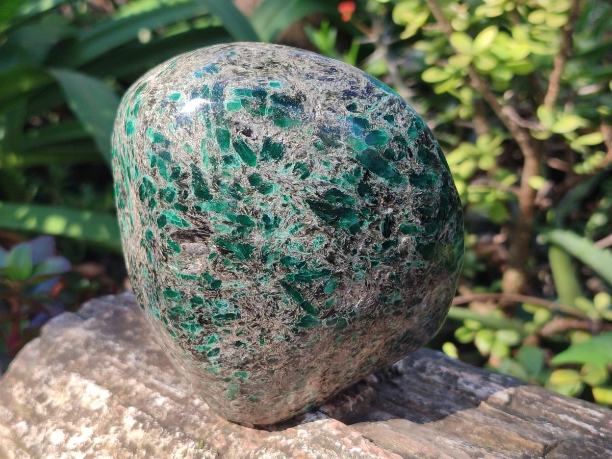 Polished Large Emerald Mica 'Mutokolite' Standing Display Piece x 1 From Mutoko, Zimbabwe - Toprock Gemstones and Minerals 