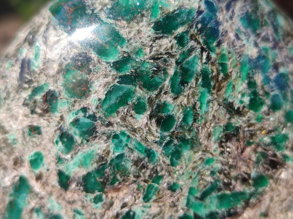 Polished Large Emerald Mica 'Mutokolite' Standing Display Piece x 1 From Mutoko, Zimbabwe - Toprock Gemstones and Minerals 