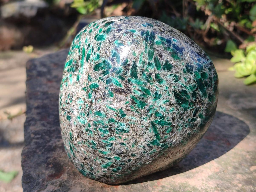 Polished Large Emerald Mica 'Mutokolite' Standing Display Piece x 1 From Mutoko, Zimbabwe - Toprock Gemstones and Minerals 