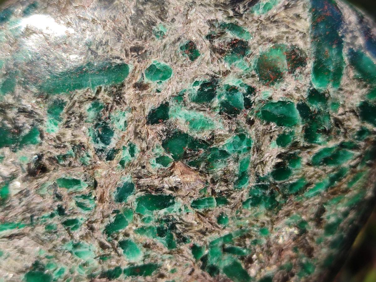 Polished Large Emerald Mica 'Mutokolite' Standing Display Piece x 1 From Mutoko, Zimbabwe - Toprock Gemstones and Minerals 