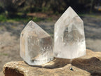 Polished Clear Quartz Crystals x 6 From Madagascar - Toprock Gemstones and Minerals 