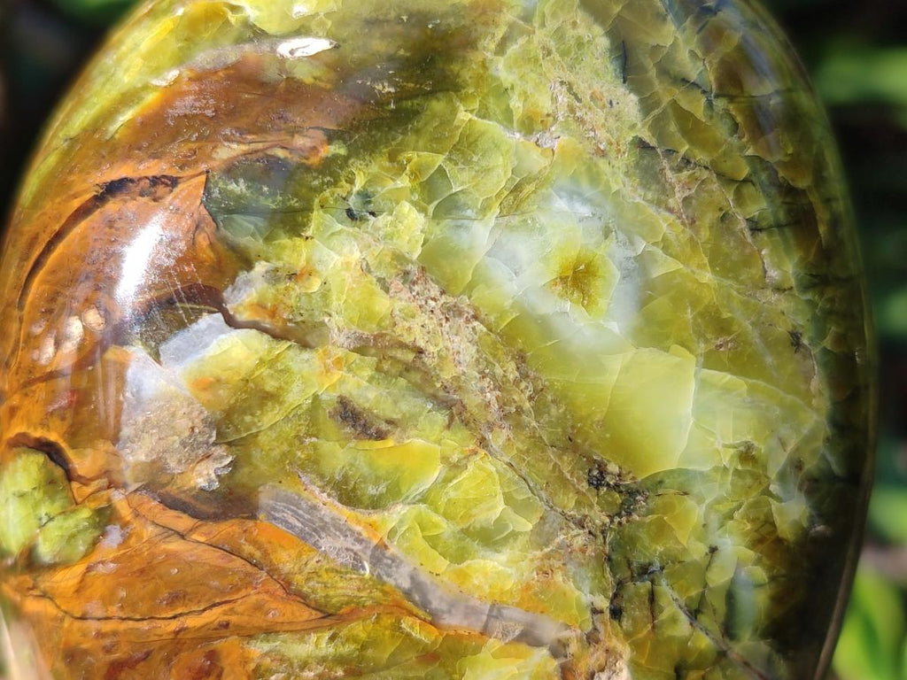 Polished Green Opal Standing Display Pieces x 2 From Betroka, Madagascar - Toprock Gemstones and Minerals 