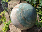Polished Large Green and White Banded Aventurine Spheres x 2 From South Africa - Toprock Gemstones and Minerals 