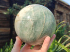 Polished Large Green and White Banded Aventurine Spheres x 2 From South Africa - Toprock Gemstones and Minerals 