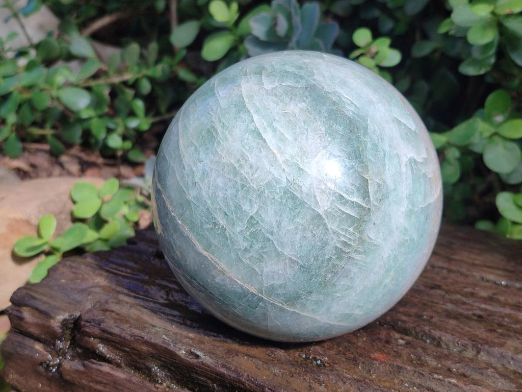 Polished Large Green and White Banded Aventurine Spheres x 2 From South Africa - Toprock Gemstones and Minerals 