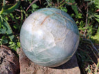 Polished Large Green and White Banded Aventurine Spheres x 2 From South Africa - Toprock Gemstones and Minerals 