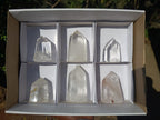 Polished Clear Quartz Crystals x 6 From Madagascar - Toprock Gemstones and Minerals 