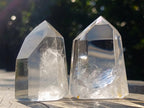 Polished Clear Quartz Crystals x 6 From Madagascar - Toprock Gemstones and Minerals 