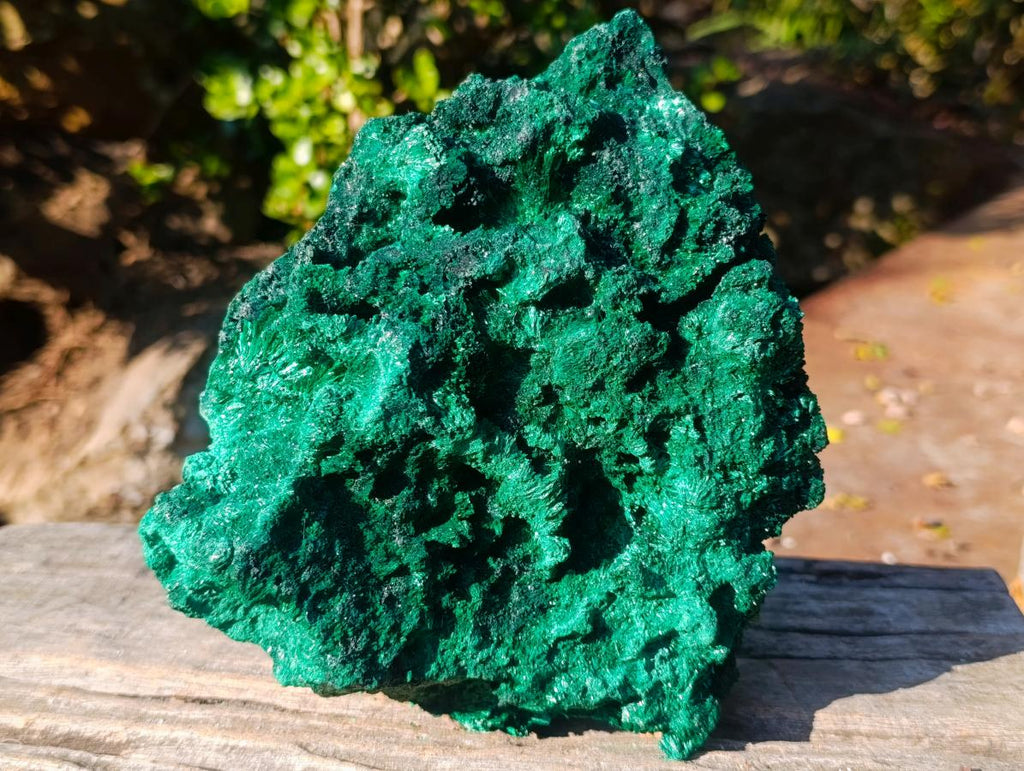 Natural Large Silky Malachite Specimen x 1 From Kasompe, Congo - Toprock Gemstones and Minerals 