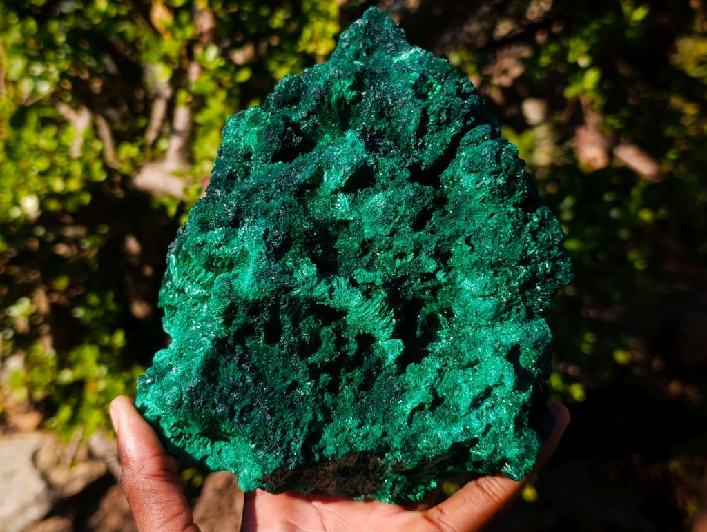 Natural Large Silky Malachite Specimen x 1 From Kasompe, Congo - Toprock Gemstones and Minerals 