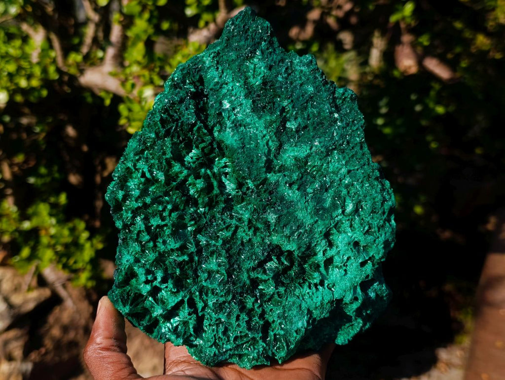 Natural Large Silky Malachite Specimen x 1 From Kasompe, Congo - Toprock Gemstones and Minerals 
