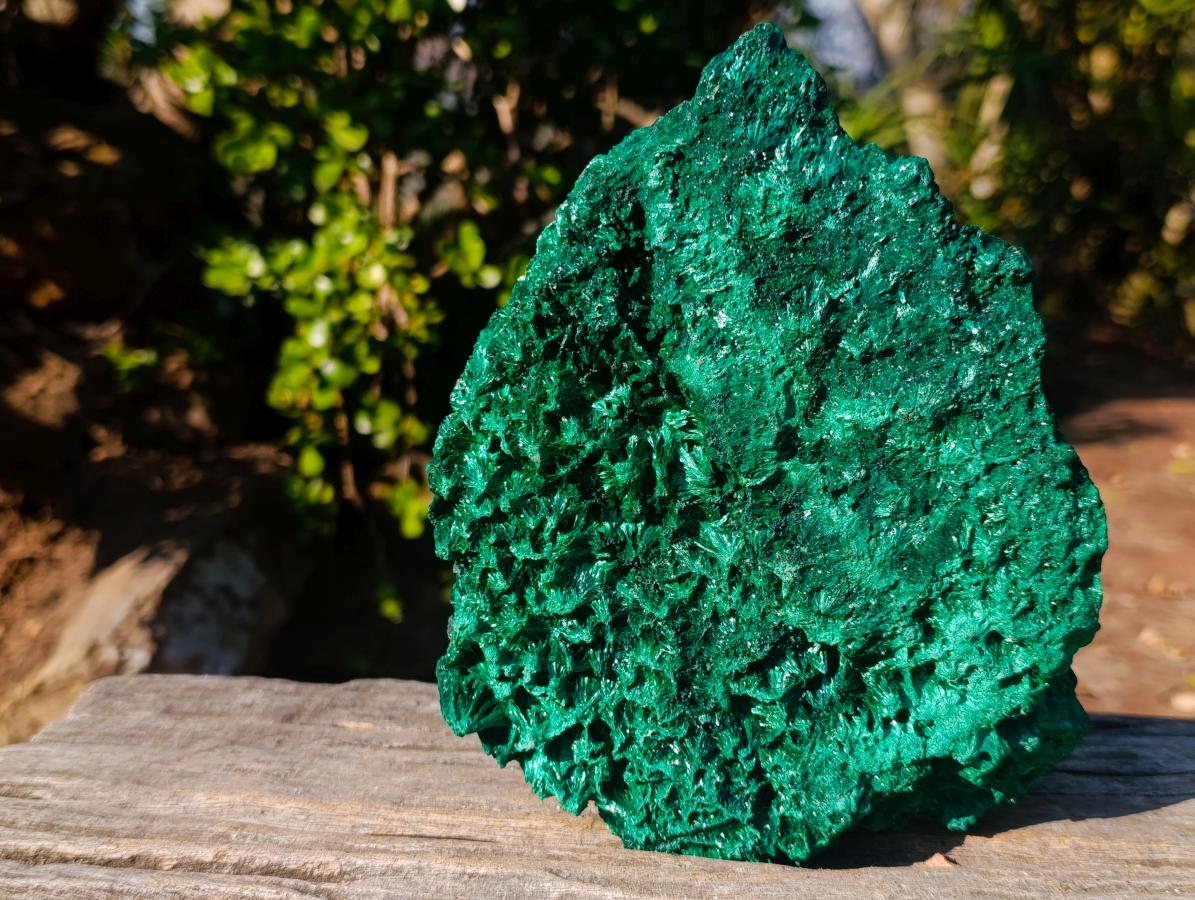 Natural Large Silky Malachite Specimen x 1 From Kasompe, Congo - Toprock Gemstones and Minerals 