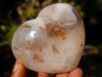 Polished Banded Agate Hearts x 3 From Madagascar - Toprock Gemstones and Minerals 