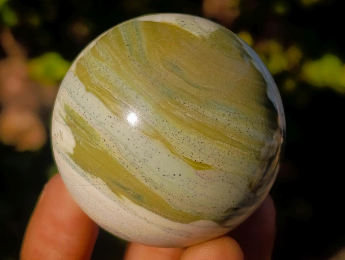 Polished Butter Jade Spheres x 6 From Bronkhorstspruit, South Africa - Toprock Gemstones and Minerals 