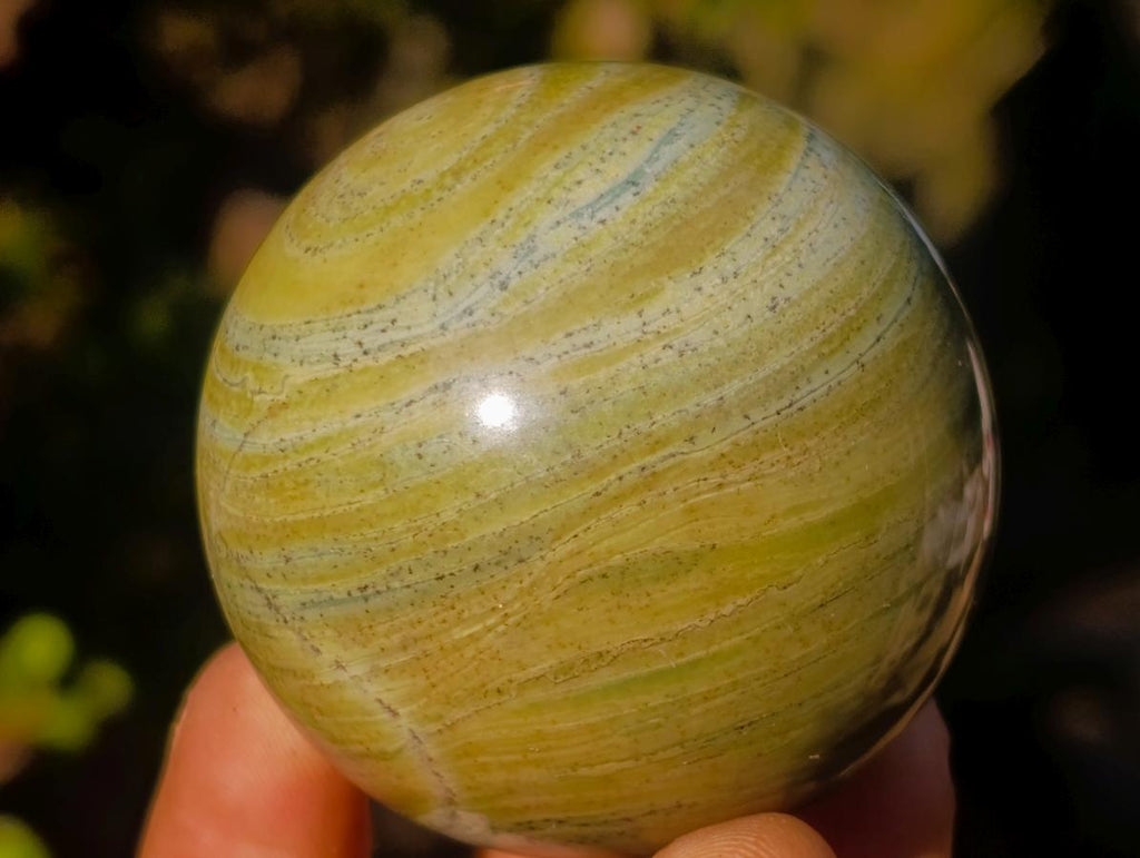 Polished Butter Jade Spheres x 6 From Bronkhorstspruit, South Africa - Toprock Gemstones and Minerals 