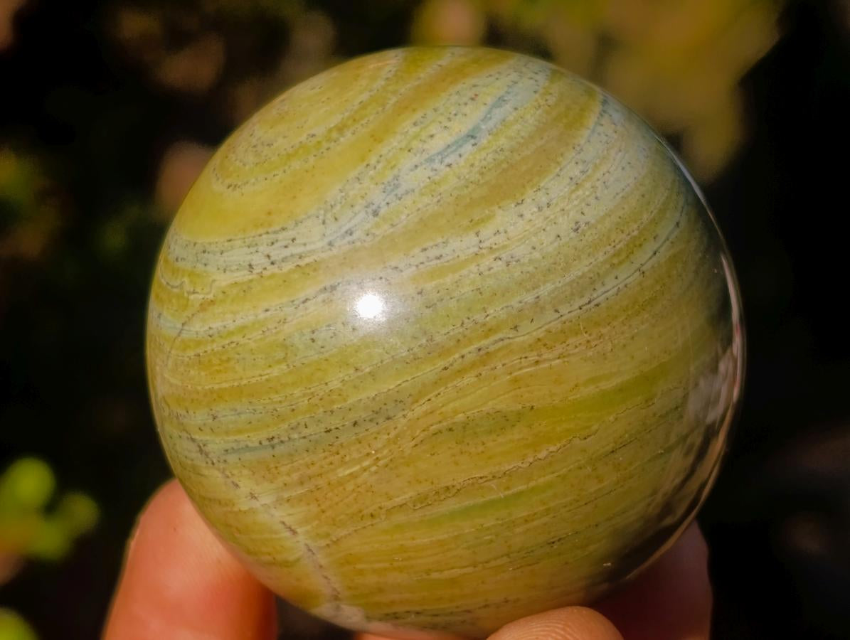 Polished Butter Jade Spheres x 6 From Bronkhorstspruit, South Africa - Toprock Gemstones and Minerals 