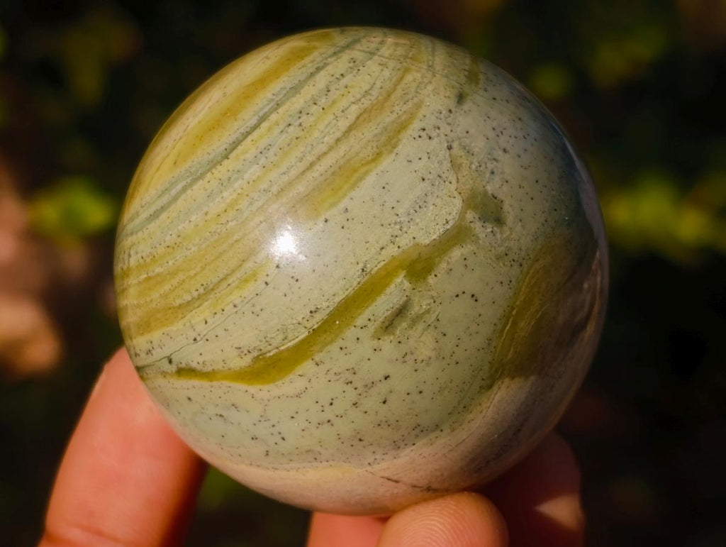 Polished Butter Jade Spheres x 6 From Bronkhorstspruit, South Africa - Toprock Gemstones and Minerals 