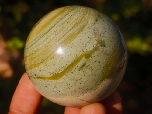 Polished Butter Jade Spheres x 6 From Bronkhorstspruit, South Africa - Toprock Gemstones and Minerals 
