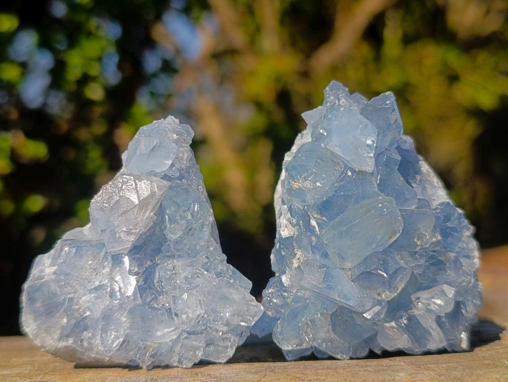 Natural Blue Celestite Specimens x 24 From Sakoany, Madagascar - Toprock Gemstones and Minerals 