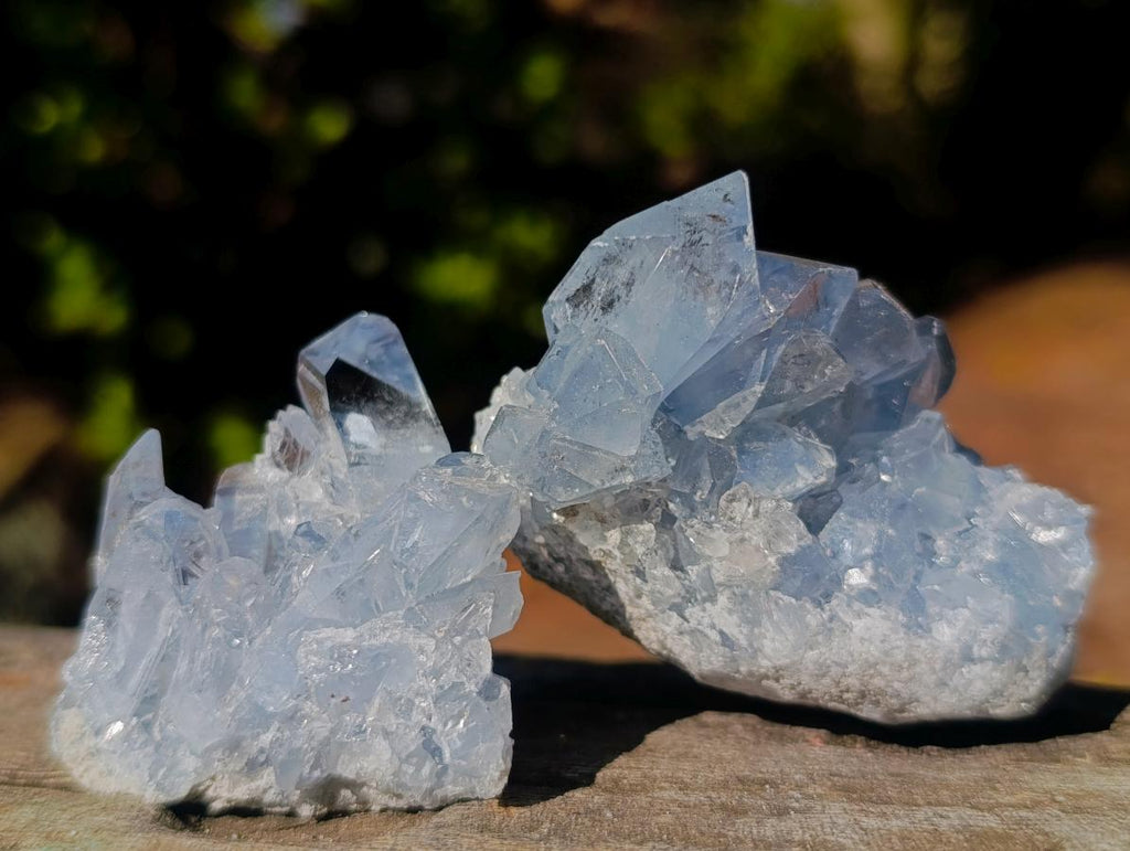 Natural Blue Celestite Specimens x 24 From Sakoany, Madagascar - Toprock Gemstones and Minerals 