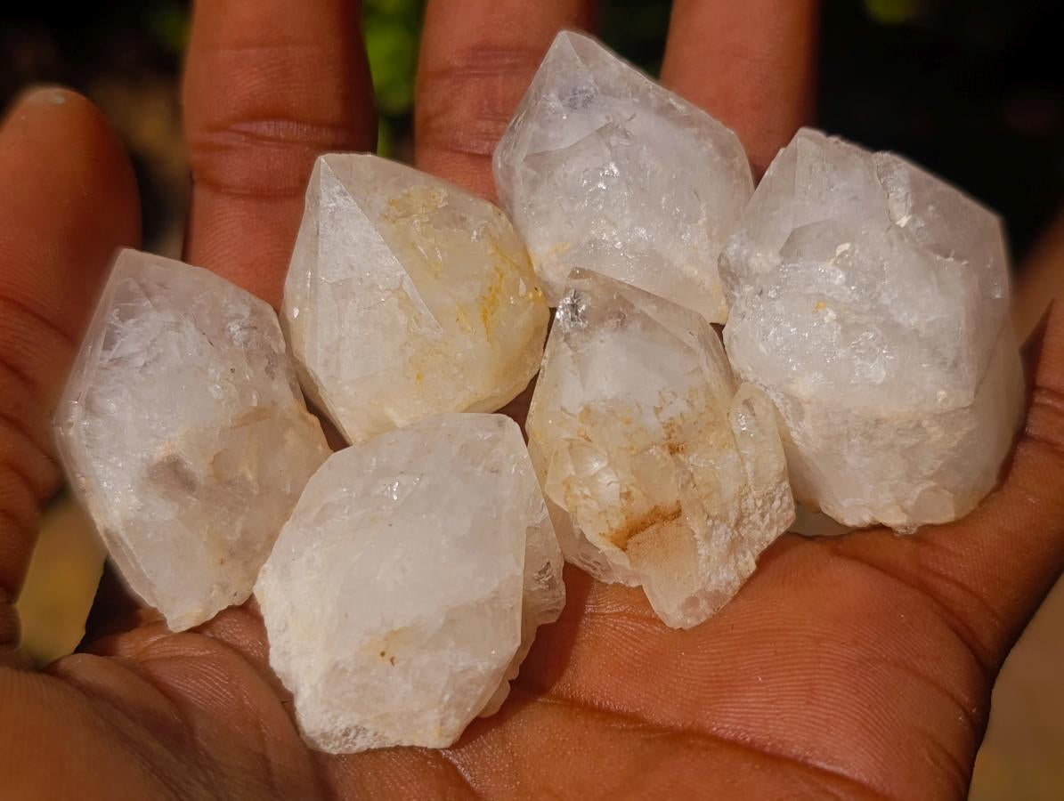 Natural Mini Single Window Pineapple Quartz Crystals x 70 From Antsirabe, Madagascar - Toprock Gemstones and Minerals 