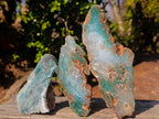 Polished One Side Great Dyke Mtorolite Chrysoprase Slices x 6 From Great Dyke Mountain Range, Zimbabwe - Toprock Gemstones and Minerals 