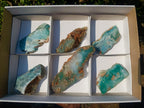 Polished One Side Great Dyke Mtorolite Chrysoprase Slices x 6 From Great Dyke Mountain Range, Zimbabwe - Toprock Gemstones and Minerals 