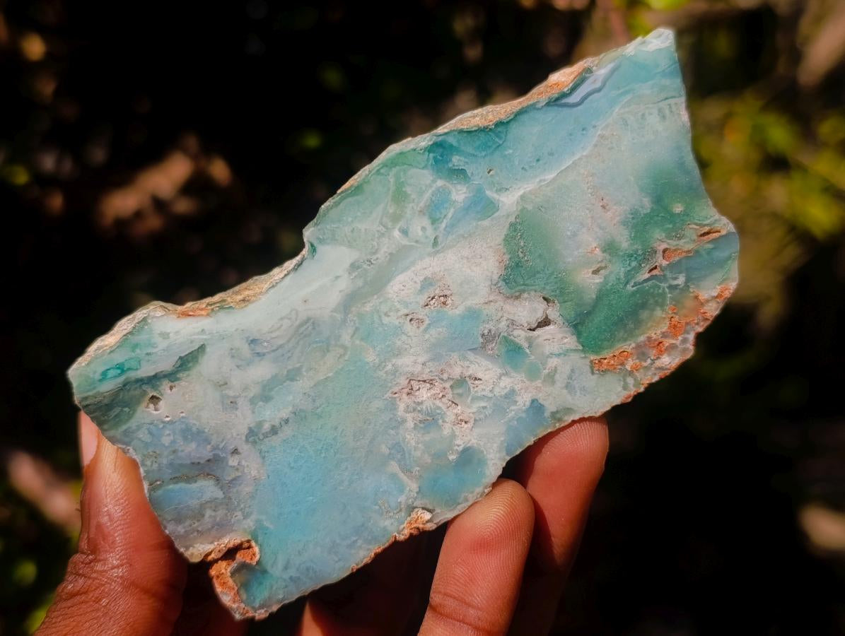Polished One Side Great Dyke Mtorolite Chrysoprase Slices x 6 From Great Dyke Mountain Range, Zimbabwe - Toprock Gemstones and Minerals 