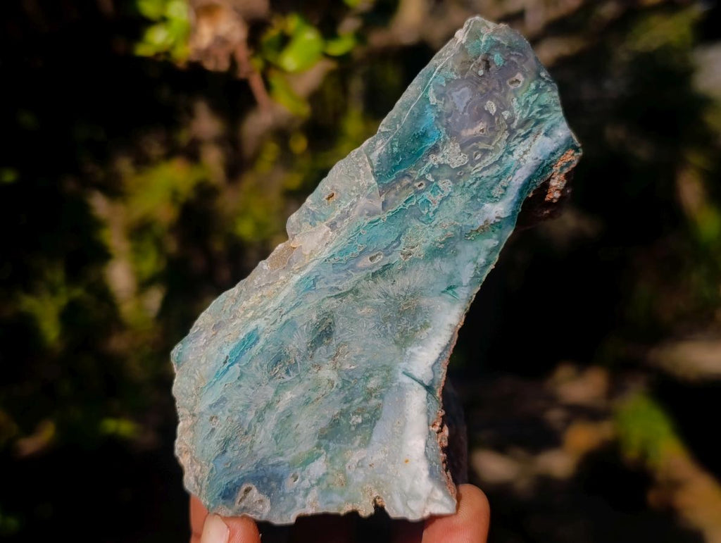 Polished One Side Great Dyke Mtorolite Chrysoprase Slices x 6 From Great Dyke Mountain Range, Zimbabwe - Toprock Gemstones and Minerals 