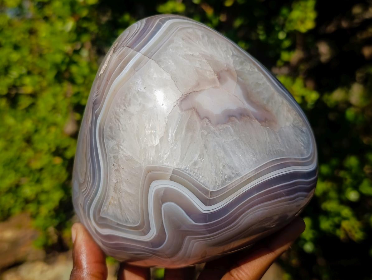 Polished Large Shashe River Agate Standing Display Piece x 1 From Shashe River, Zimbabwe - Toprock Gemstones and Minerals 