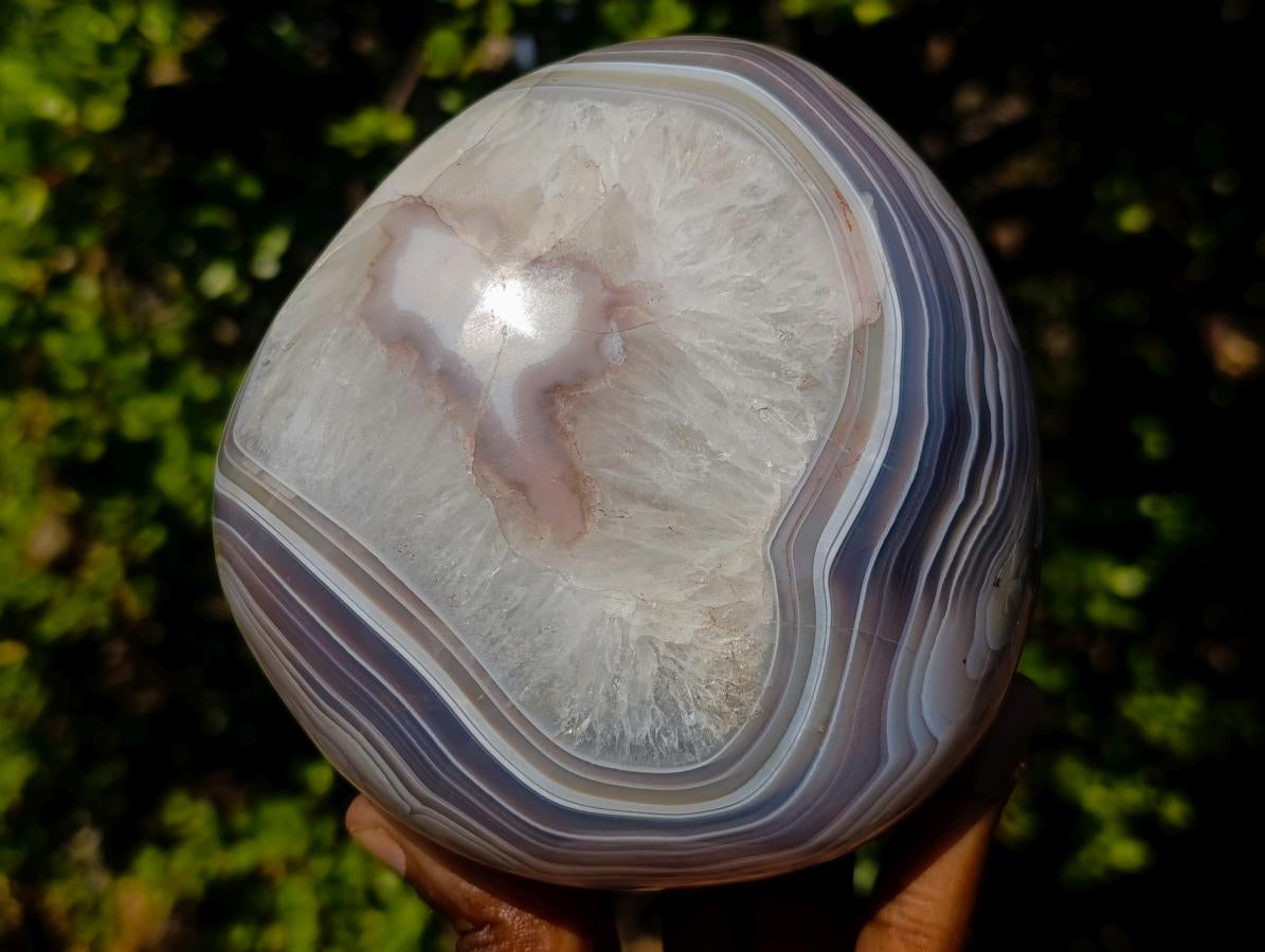 Polished Large Shashe River Agate Standing Display Piece x 1 From Shashe River, Zimbabwe - Toprock Gemstones and Minerals 