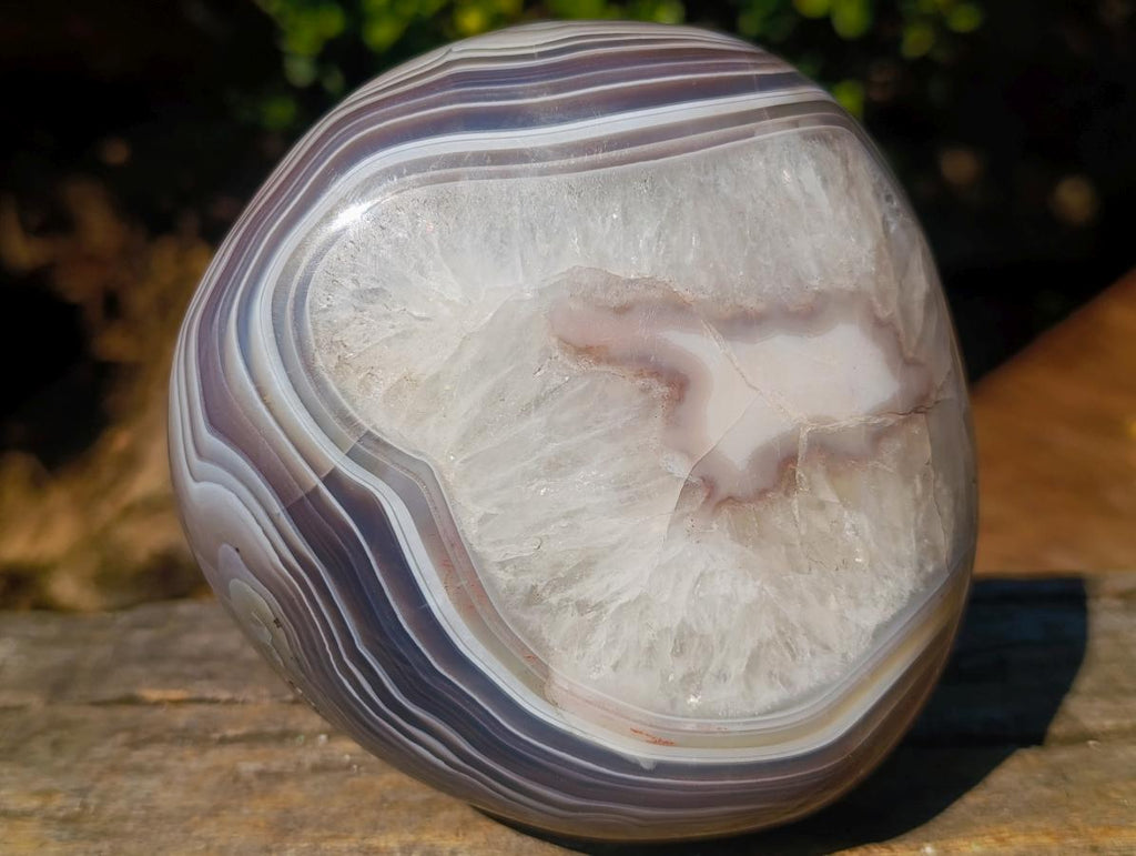 Polished Large Shashe River Agate Standing Display Piece x 1 From Shashe River, Zimbabwe - Toprock Gemstones and Minerals 