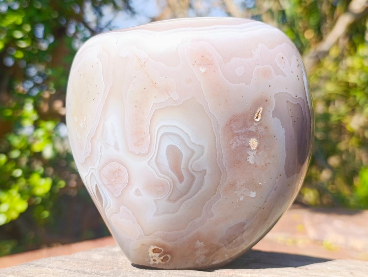 Polished Large Shashe River Agate Standing Display Piece x 1 From Shashe River, Zimbabwe - Toprock Gemstones and Minerals 