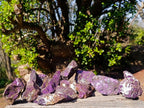 Natural Metallic Cobbed Purpurite Specimens x 12 From Erongo, Namibia - Toprock Gemstones and Minerals 
