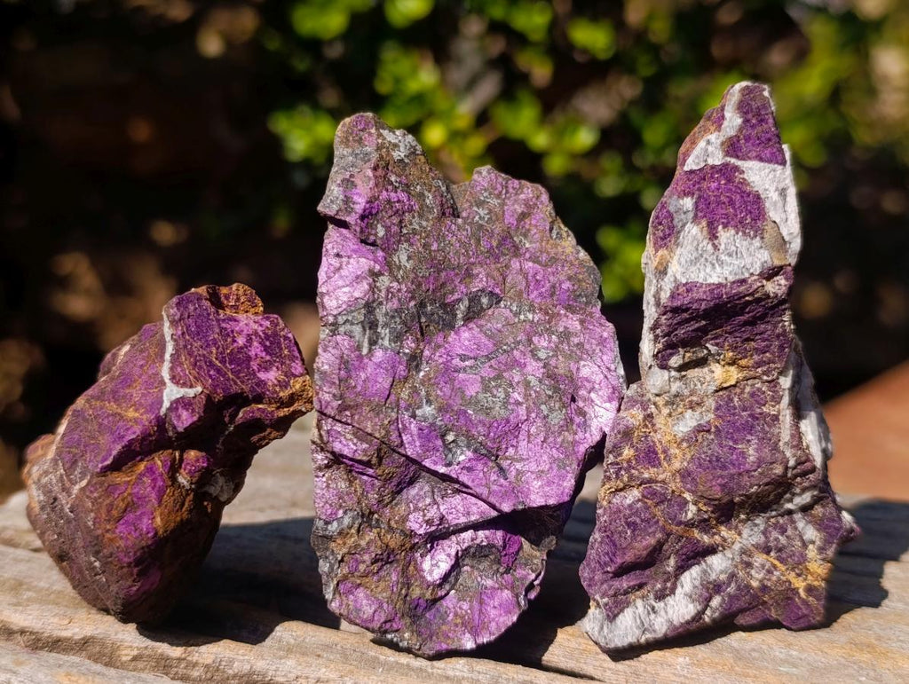 Natural Metallic Cobbed Purpurite Specimens x 12 From Erongo, Namibia - Toprock Gemstones and Minerals 