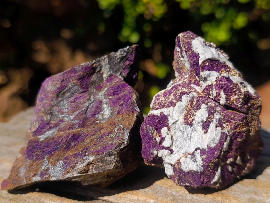 Natural Metallic Cobbed Purpurite Specimens x 12 From Erongo, Namibia - Toprock Gemstones and Minerals 