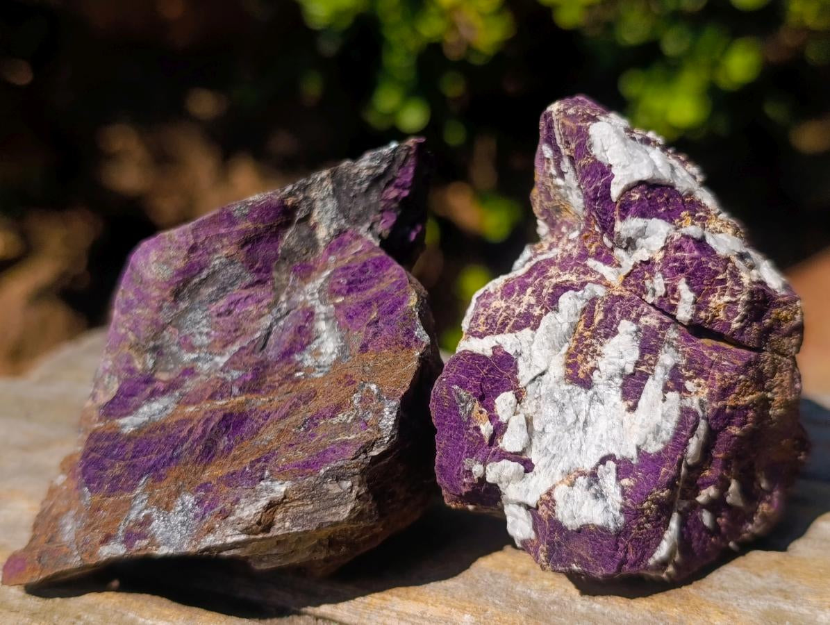 Natural Metallic Cobbed Purpurite Specimens x 12 From Erongo, Namibia - Toprock Gemstones and Minerals 
