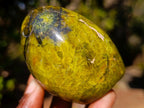 Polished Green Opal Standing Display Pieces x 6 From Betroka, Madagascar - Toprock Gemstones and Minerals 