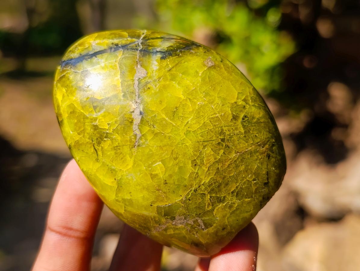 Polished Green Opal Standing Display Pieces x 6 From Betroka, Madagascar - Toprock Gemstones and Minerals 