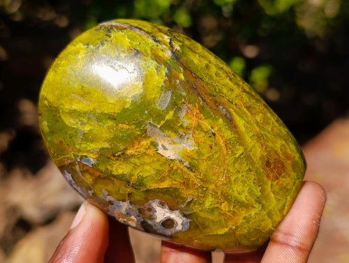 Polished Green Opal Standing Display Pieces x 6 From Betroka, Madagascar - Toprock Gemstones and Minerals 