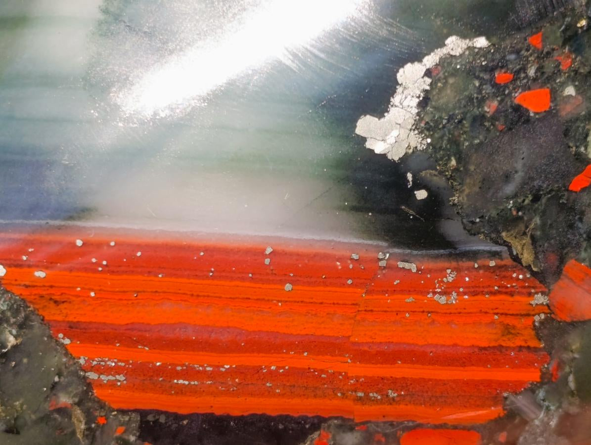 Polished Bloodstone Standing Display Pieces x 2 From Swaziland - Toprock Gemstones and Minerals 