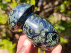 Polished Stromatolite "Kambamba Jasper" Mushrooms x 4 From Katsepy, Madagascar - Toprock Gemstones and Minerals 