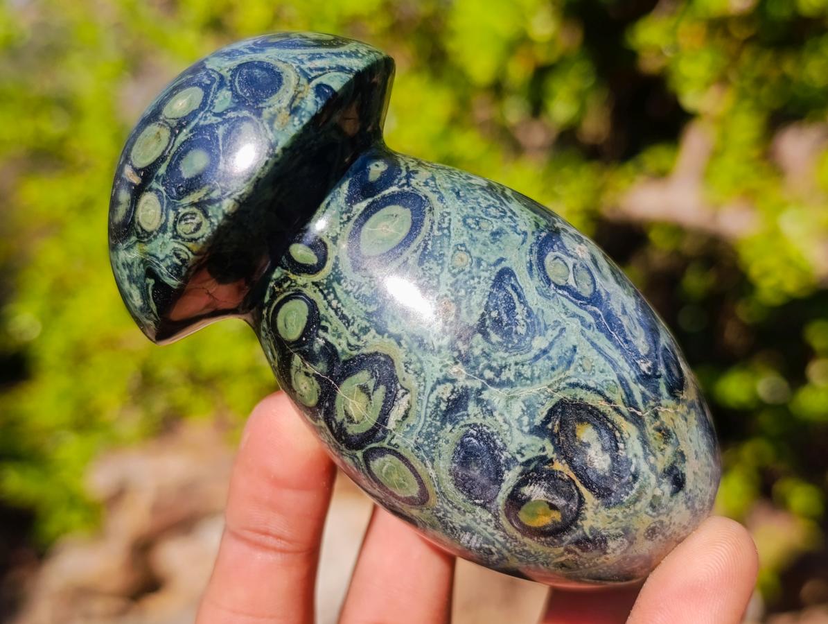 Polished Stromatolite "Kambamba Jasper" Mushrooms x 4 From Katsepy, Madagascar - Toprock Gemstones and Minerals 