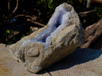 Natural XL Blue Lace Agate Geode Specimen x 1 From Nsanje, Malawi - Toprock Gemstones and Minerals 